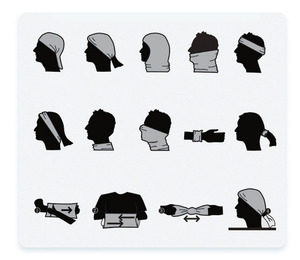 Mô hình tùy chỉnh logo ngoài trời đi xe đạp hoạt động thể thao cổ gaiter Windproof bảo vệ thực tế liền mạch Bandana - Product Image 6