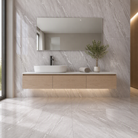 Carreaux de sol en porcelaine satinée gris grec 600x1200mm, directement de l'usine, pour mur de fond TV et entrée