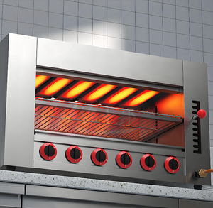Grill <span class=keywords><strong>salamandre</strong></span> à gaz en acier inoxydable à 6 brûleurs, nouveau modèle commercial, multifonctionnel, léger, portable, intérieur/extérieur, vente chaude - Product Image 5
