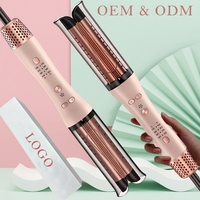 Peigne à cheveux électrique rotatif OEM ODM avec poignée en céramique, 4 réglages de température, pour usage domestique et professionnel en salon de beauté, personnalisable