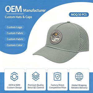 7-Panel Quick Dry Flex Fit Dryfit Mens Hydro <b>Waterproof</b> Performance Laser Holes Canvas Perforated Golf Baseball <b>Hat</b> - Product Image 1