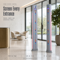 Portique de détection de métaux numérique pour contrôle de sécurité, 5 zones d'alarme, 255 niveaux de sensibilité, pour hôtels, centres commerciaux, expositions