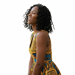 Cheveux Remy pour tresses au crochet, texture Goddess Locs, style Bohème Gitane, ondulés, bouclés, à ondulation permanente complète, texturés crépus, dreadlocks, River Locs, cheveux humains - Product Image 1