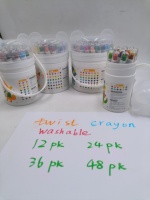 Crayons de peinture en gros pour enfants, crayons multicolores lavables, crayons torsadés, crayons torsadables soyeux, crayons à tourner