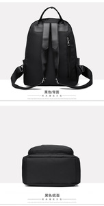 กระเป๋าเป้สะพายหลังผู้หญิงขนาดใหญ่กันน้ำ แฟชั่น ทันสมัย น้ำหนักเบา สำหรับเดินทาง ทำจากผ้าแคนวาสและไนลอน - Product Image 5