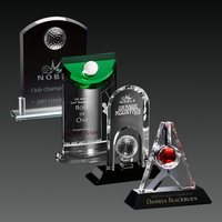 Noble trophée de cristal Apple personnalisé de haute qualité