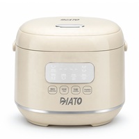 Cuiseur à riz à faible teneur en sucre 1,8 L, cuve intérieure en acier inoxydable 304 sans revêtement, affichage numérique LED, maintien au chaud 3D pour usage domestique