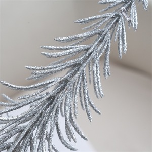 Fleurs artificielles de Noël, feuilles d'eucalyptus persan, décoration d'<span class=keywords><strong>arbre</strong></span>, Nouvel An, spray doré fait main - Product Image 2