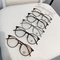 Gafas Redondas con Marco para Hombre y Mujer, Anti Luz Azul, Marcos de Gafas TR90, Marcos Ópticos para Computadora, Logotipo Personalizado, Gafas Anti Luz Azul