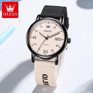   Relojes de Pulsera de Cuarzo con Fecha, Resistentes al Agua, Luminosos, con Correa de Nailon, Originales, Casuales, de Moda, para Estudiantes, 2997 Reloj - Product Image 1