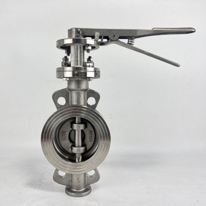 Válvula de mariposa de sellado hermético de acero inoxidable D71W con operación manual y abrazadera, resistente a altas temperaturas para equipos - Product Image 3