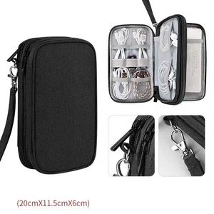 Electronic Organizer Travel <b>Cable</b> Organizer <b>Bag</b> Pouch Electronic Accessories Carry Case <b>Cable</b> Storage Travel Case - Product Image 3