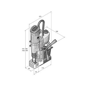 Perceuse magnétique Fein KBU 35 MQW avec embout à noyau métallique, 1100W + ensemble GRATUIT de fraise - Product Image 3