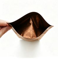 Sachet Mylar de qualité supérieure pour emballage de grains de café, pochette alimentaire refermable avec fermeture éclair