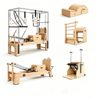 Matériel de mise en forme corporelle Maple Pilates Core Bed pliable blanc pour yoga, ensemble cinq pièces pour entraînement privé, fitness et sport extrême, de Chine