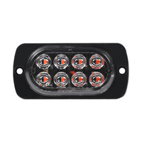 Lumière stroboscopique d'avertissement LED de vente chaude transfrontalière 12-24V Slim 8LED lumière latérale lumière de porte de camion de camion