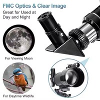 Kit de telescopio astronómico de mesa profesional de 70mm, fábrica OEM, potente telescopio para exteriores con refractor para observar las estrellas