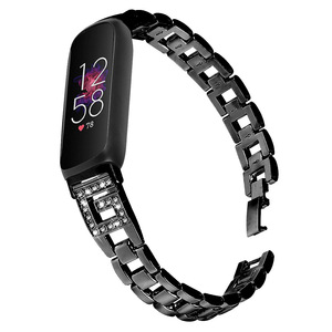 <span class=keywords><strong>Luxe</strong></span> Femmes Charme Métal Diamant Bracelet Bracelet Pour <span class=keywords><strong>Fitbit</strong></span> inspirer 3 Bling Bracelet En Acier Inoxydable Poignet Dame Bande - Product Image 3