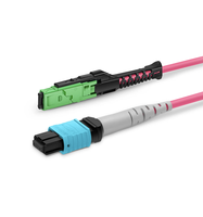 Cable de Conexión MMC de 16 Fibras OM4 Plenum OFNP MMC-16 APC Hembra a 2 X MTP-8 UPC Hembra
