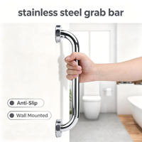 Barre d'appui murale robuste antidérapante en acier inoxydable SUS304 pour la sécurité dans la salle de bain, pour personnes âgées handicapées, protection des toilettes