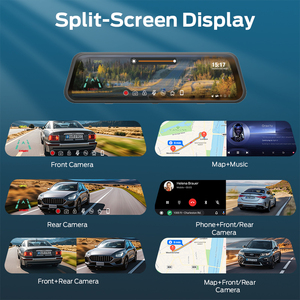 Kamera dasbor DVR mobil, perekam Video mobil dengan Bluetooth, tampilan kamera cadangan, dan kamera depan 4K - Product Image 2