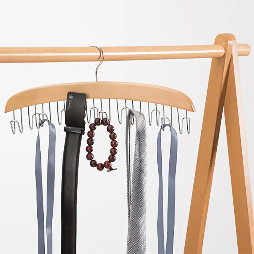 Functional high quality hot sale hanger rack accessories belt &scarf hanger