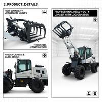 ISO-zertifizierter Knickgelenk-Radlader CE EPA 4WD Kompakter Holzgreifer Chinesischer OEM Maßgefertigter Landwirtschafts- und Bau-Lader