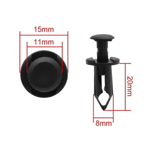 <b>Car</b> Fender Rivet Fastener <b>Clip</b> 8mm Plastic Bumper Retainer For Replace Repair General Purpose Type - Product Image 2