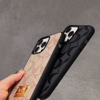 Étui de luxe en cuir pour iPhone 11 12 13 14 15 16 17 Pro Max 16E 17Air 12/13 Mini, anti-chute