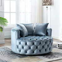 Chaise de canapé simple inclinable en Offre Spéciale chaise longue pivotante en acier inoxydable pour chambre d'hôtel à domicile ou bar