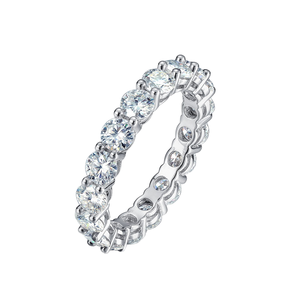 Bague de fiançailles et de mariage J&C Chasau de luxe pour femmes, 7 pierres en moissanite, argent sterling S925, haute qualité, cadeau tendance pour femmes - Product Image 2
