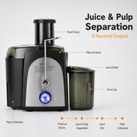 Extracteur de jus centrifuge multifonctionnel en aluminium OEM avec moteur AC, électrique, pour usage domestique et extérieur, avec séparateur de pulpe