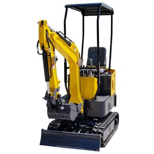 Mini-excavatrice compacte HT10 de 1 tonne, excavatrice hydraulique sur chenilles pour travaux agricoles, aménagement paysager et terrassement - Product Image 3