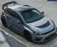 Kit Carrosserie Large pour Volkswagen Scirocco, Amélioration Style ASP, Pare-chocs Avant, Pare-chocs Arrière, Jupes Latérales, Aileron Arrière et Capot