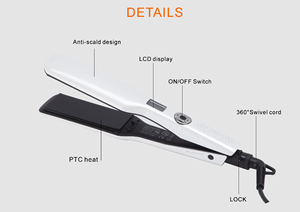 2025 450F Breite Keramik platte Nano Lcd Display Profession eller Haar glätter und Locken wickler 2 in 1 tragbares Bügeleisen - Product Image 4