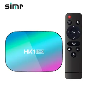 Simr HK1BOX 4GB 128GB دعم 8K Amlogi S905X3 مربع التلفزيون الذكية الروبوت 9.0 المزدوج واي فاي يوتيوب مشغل الوسائط تعيين كبار مربع