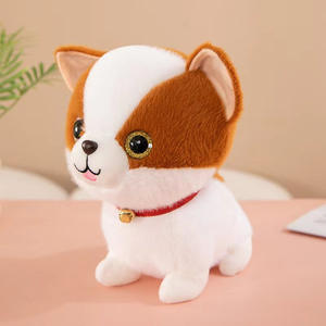 Peluche Corgi debout ultra douce, poupée de simulation confortable pour enfants, pour mariages, avec rembourrage en PP - Product Image 1