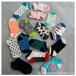 Chaussettes pour enfants, filles et garçons, d'été, respirantes, tricotées, décontractées, 100% coton, <span class=keywords><strong>socquettes</strong></span> basses invisibles, vente en gros d'usine - Product Image 4