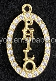 Sigma Gamma Rho Philo Sorority DIY Schmuckherstellungsset 1922-1943 Charm-Anhänger Klassische Legierung Buchstaben-Halskette Ohrringe Armband - Product Image 4