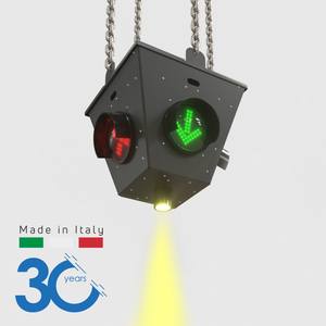 Sistema de Control de Seguridad Vial CROSSROADS XR-4 - Para Almacenes Industriales, Gestión de Tráfico de Montacargas, Acero Pintado - Product Image 1