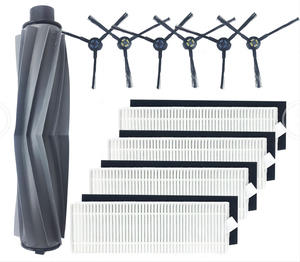 Brosse à rouleau de rechange pour aspirateur <span class=keywords><strong>robot</strong></span>, brosse latérale et filtre compatibles avec l'aspirateur <span class=keywords><strong>robot</strong></span> <span class=keywords><strong>ILife</strong></span> A7/<span class=keywords><strong>A9S</strong></span> - Product Image 1