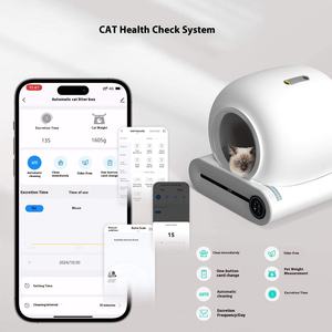 Litière pour chat automatique électrique intelligente autonettoyante avec fonction de nettoyage facile Nouvelle toilette pour chat en plastique de 10kg - Product Image 3