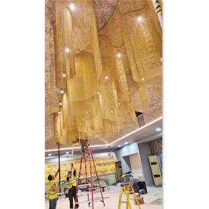 Kim loại trang trí dệt dây lưới rèm cửa, trang trí kim loại lưới màn hình phân vùng rèm - Product Image 5