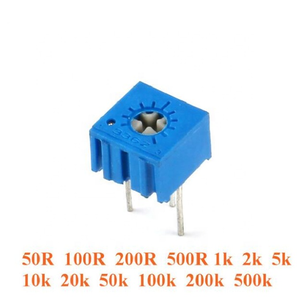 Vendita calda 3362 Trimmer potenziometro 3362P resistenza variabile regolabile resistenza 101 102 103 <span class=keywords><strong>104</strong></span> 201 202 203 204 501 502 500 - Product Image 2