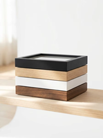 Marco de MDF Rectangular Resistente con Impresión UV para Guardar Recuerdos de Boda, Caja de Recuerdos para Ramos de Novia, Color Negro y Blanco, Precio de Fábrica