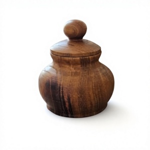 Wooden Classic Multifunction Spice <b>Jar</b> <b>Storage</b> Container Wooden Lid 250mL Capacity Eco-Friendly Durable Seasoning Canister <b>for</b> - Product Image 5