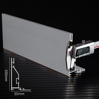 Profil SEG en aluminium de 100 mm de profondeur pour caisson lumineux en tissu, aspect sans cadre, fournisseur pour affichage publicitaire intérieur