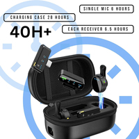 Nouveau Microphone Cravate Condensateur Magnétique Sans Fil 3-en-1 Anti-Bruit Type C ABS Portable pour Appareil Photo et Smartphone