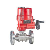 Vanne à boisseau sphérique électrique motorisée OEM en acier inoxydable 304 316, filetage femelle, contrôle de l'eau haute pression, débit de 200 m³/h, 1000 PSI