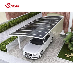Aluminium extérieur à forte charge de neige en forme de Y personnalisé en usine directe pour deux <span class=keywords><strong>voitures</strong></span> 5.5m de <span class=keywords><strong>longueur</strong></span> X 6m de largeur X 3 mètres de hauteur abri de voiture - Product Image 3